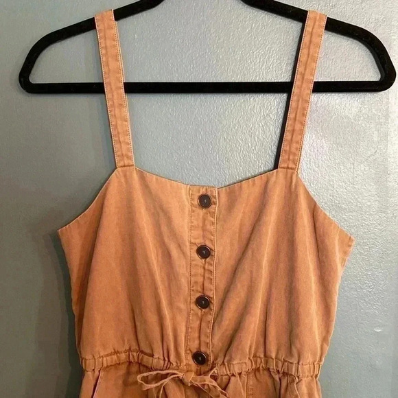 Alice and Olivia - brown tank jumpsuit - pockets - size 4 - Picture 2 of 10